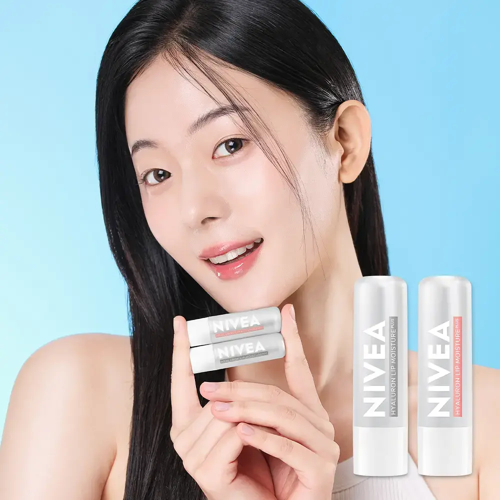 [가벼운 사용감] 니베아 립케어 히알루론 2종(로제/모이스처)